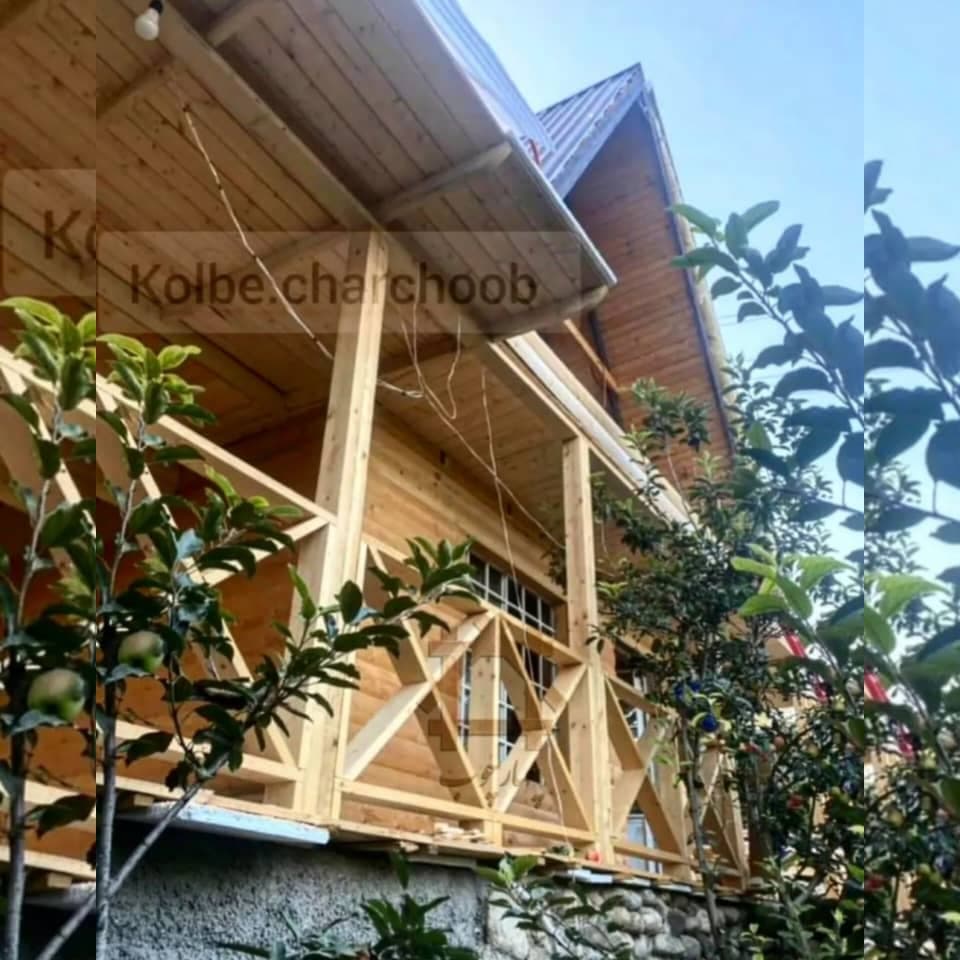 ساخت خانه چوبی چهارچوب به مدیریت آقای عباسی در قائمشهر