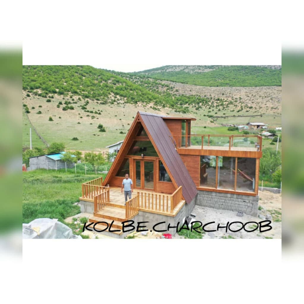ساخت خانه چوبی چهارچوب به مدیریت آقای عباسی در قائمشهر