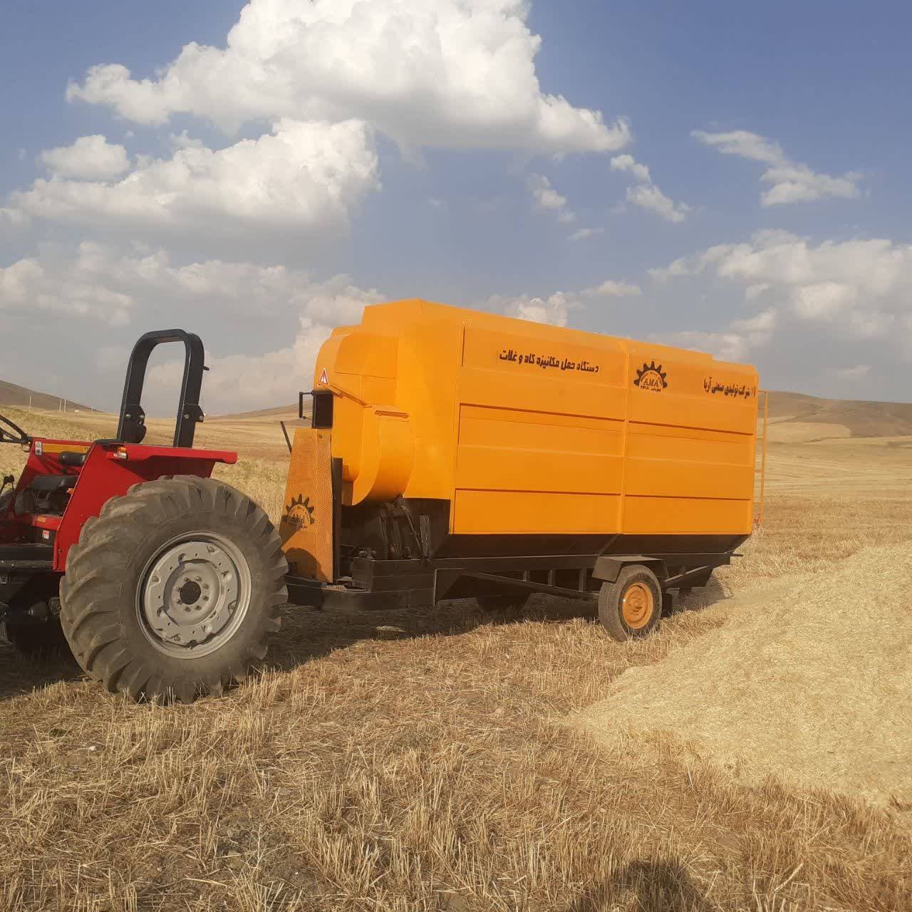 ساخت و فروش دستگاه حمل مکانیزه کاه علی حسینی همدان