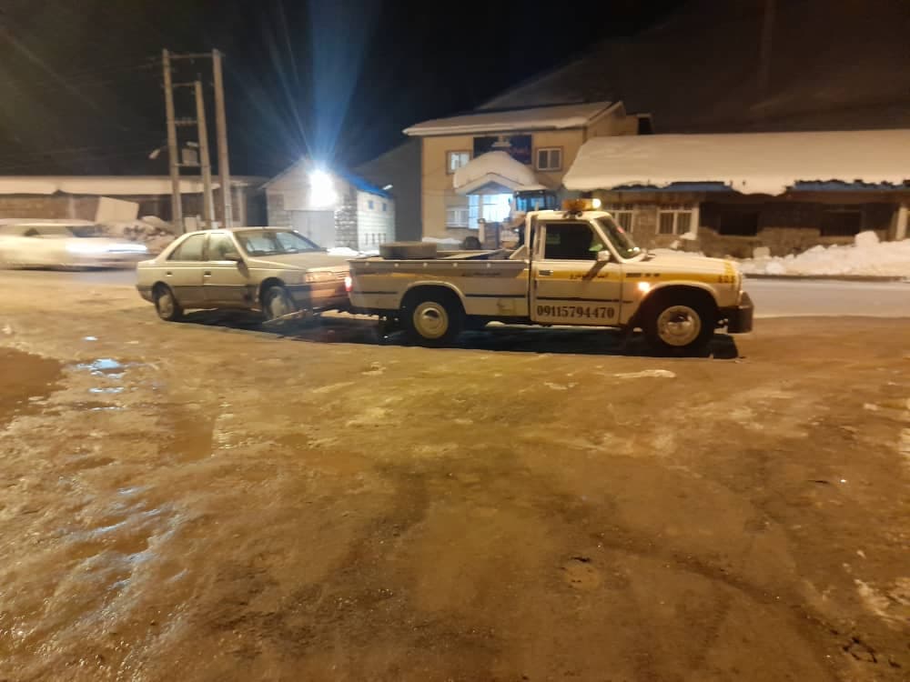 خودروبر چرخگیر آقاجانپور در جاده نور به نوشهر