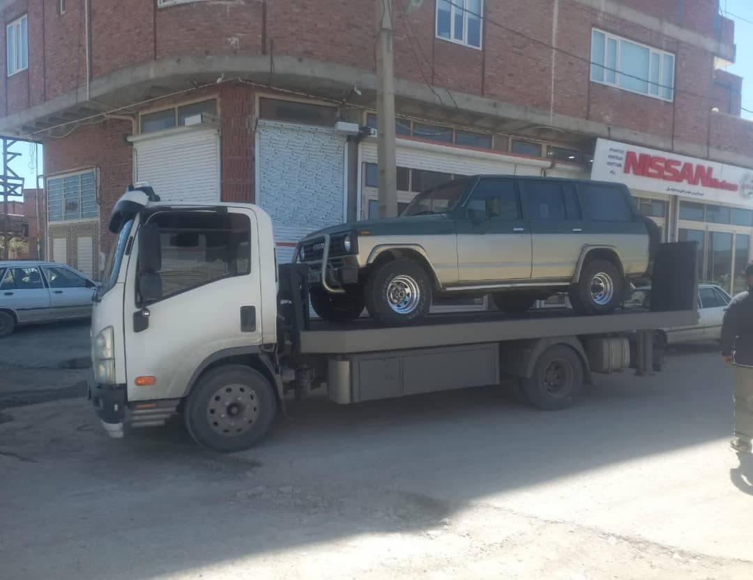 یدک کش با جرثقیل امدادخودرو علی شاکر در کاشان