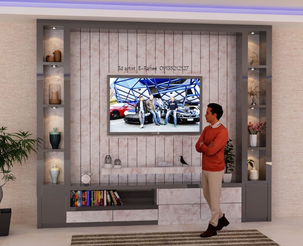 طراحی سه بعدی کابینت و دکوراسیون داخلی دکو رابو در یزد