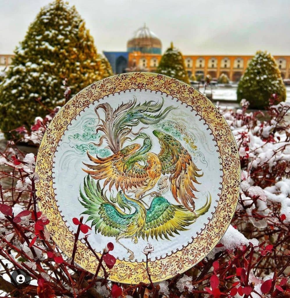 تولید و فروش ظروف میناکاری گالری ماهور در اصفهان