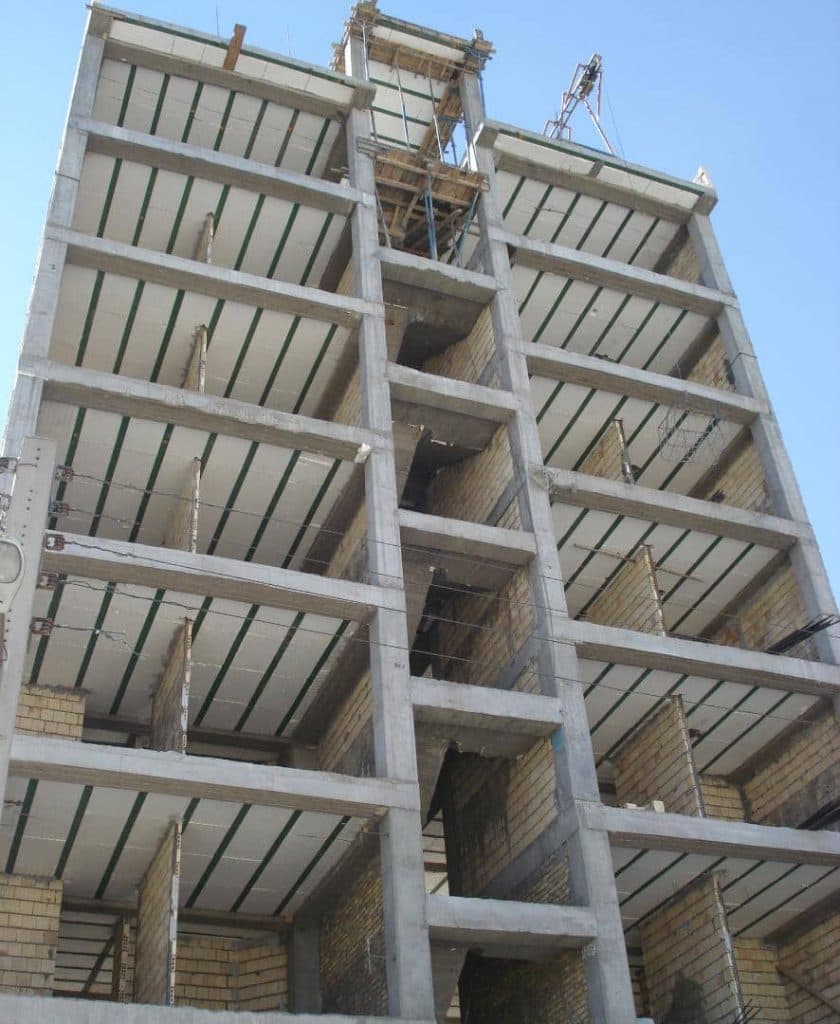 اجرای اسکلت بتنی رحیمی در شهر کرد