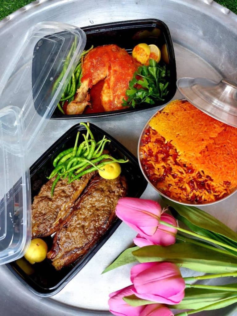 غذای خانگی و بیرون بر فایو فود ۵ در لاهیجان گیلان