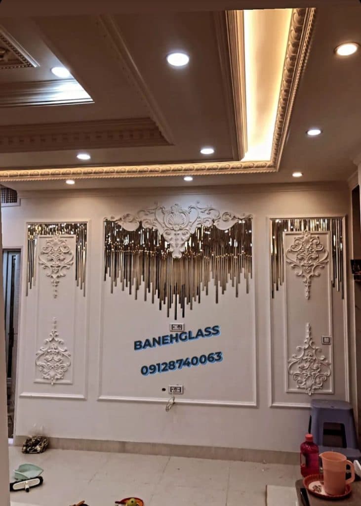 تولید و اجرا آیینه دکوراتیو و حکاکی شیشه و آیینه بانه گلس در بانه کردستان