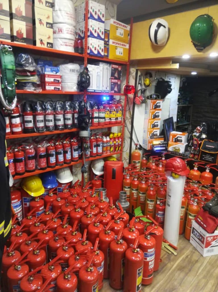 فروشگاه کپسول آتش نشانی آلفا در رشت