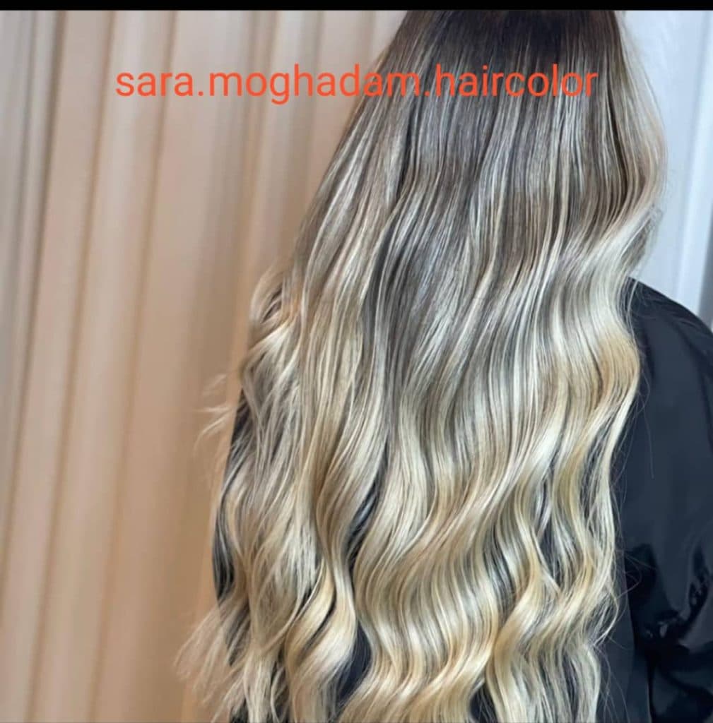 خدمات تخصصی رنگ مو سارا مقدم در مشهد