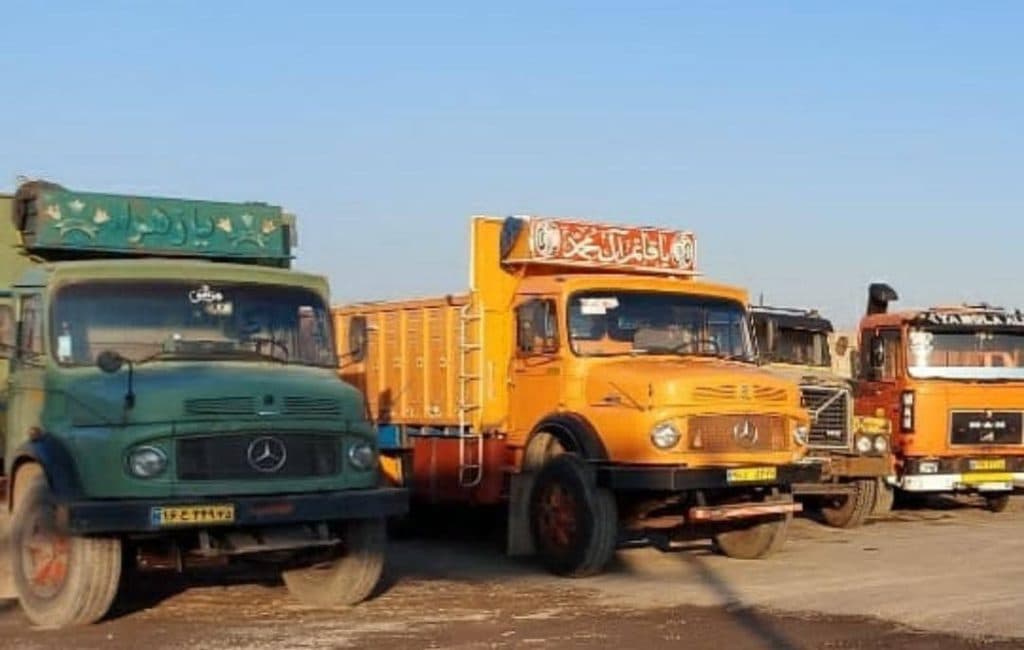 نمایشگاه دنیای کامیون سید جلال در آذرشهر تبریز