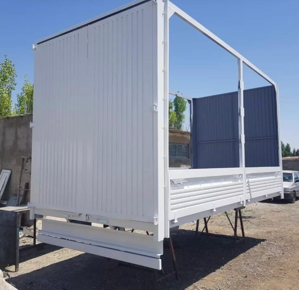 اتاقسازی کامیون مسقف چادری و فلزی آوا کانتین در اسلامشهر