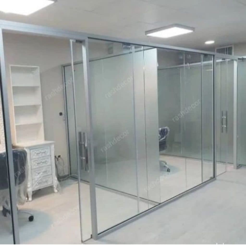 اجرا و نصب پارتیشن شیشه ای گلس دیزاین در سعادت آباد تهران