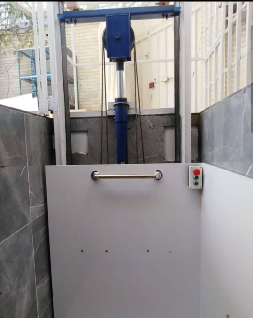 بالابر هیدرواکسین جک بازویی و درب اتوماتیک سپهر جنوب در اهواز