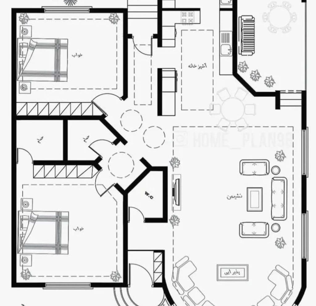 طراحی ویلاسازی و محوطه سازی شرکت پایدار بتن در متل قو