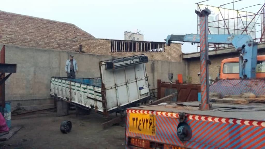 کمپرسی سازی هیدرولیک و شاسی کشی کامیون جهان کمپرسی در گلستان