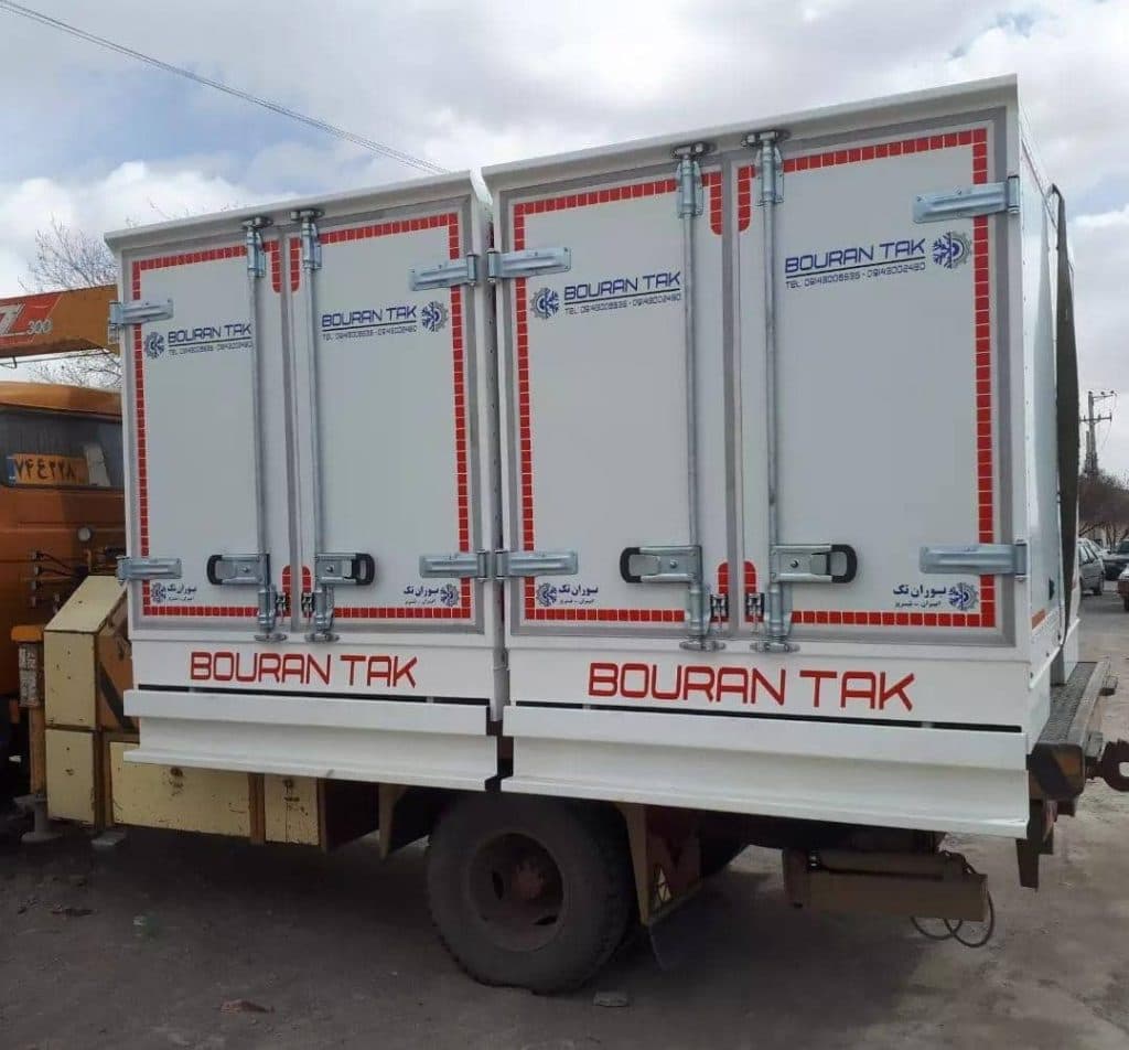 طراحی و ساخت سرد خانه ثابت و متحرک کامیون و نیسان بوران تک در تبریز