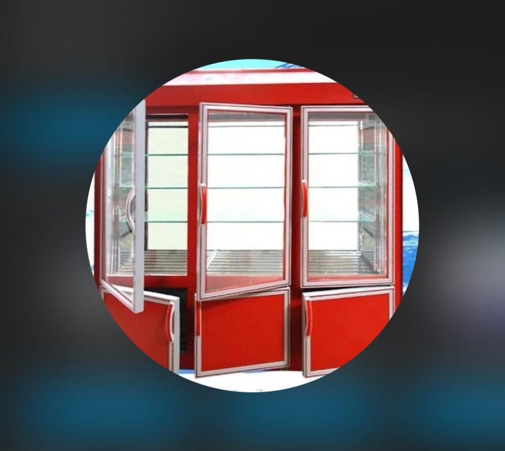 ساخت یخچال های ویترینی و فروشگاهی عضد انجماد در شازند اراک