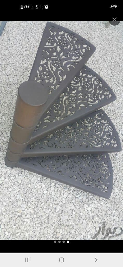 طراحی و اجرای انواع پله پیچ فلزی و استیل قنبرزاده در قزوین