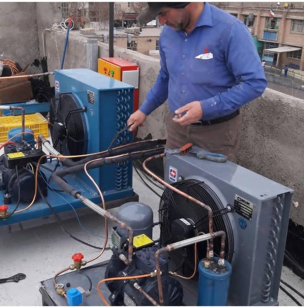 ساخت و اجرای دستگاه برودتی و سردخانه و چیلر مهرسان سرما در تهران