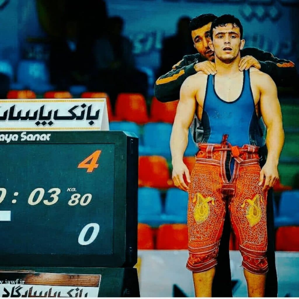 مربی و قهرمان کشتی آزاد مهدی محمد قلی ها در قزوین