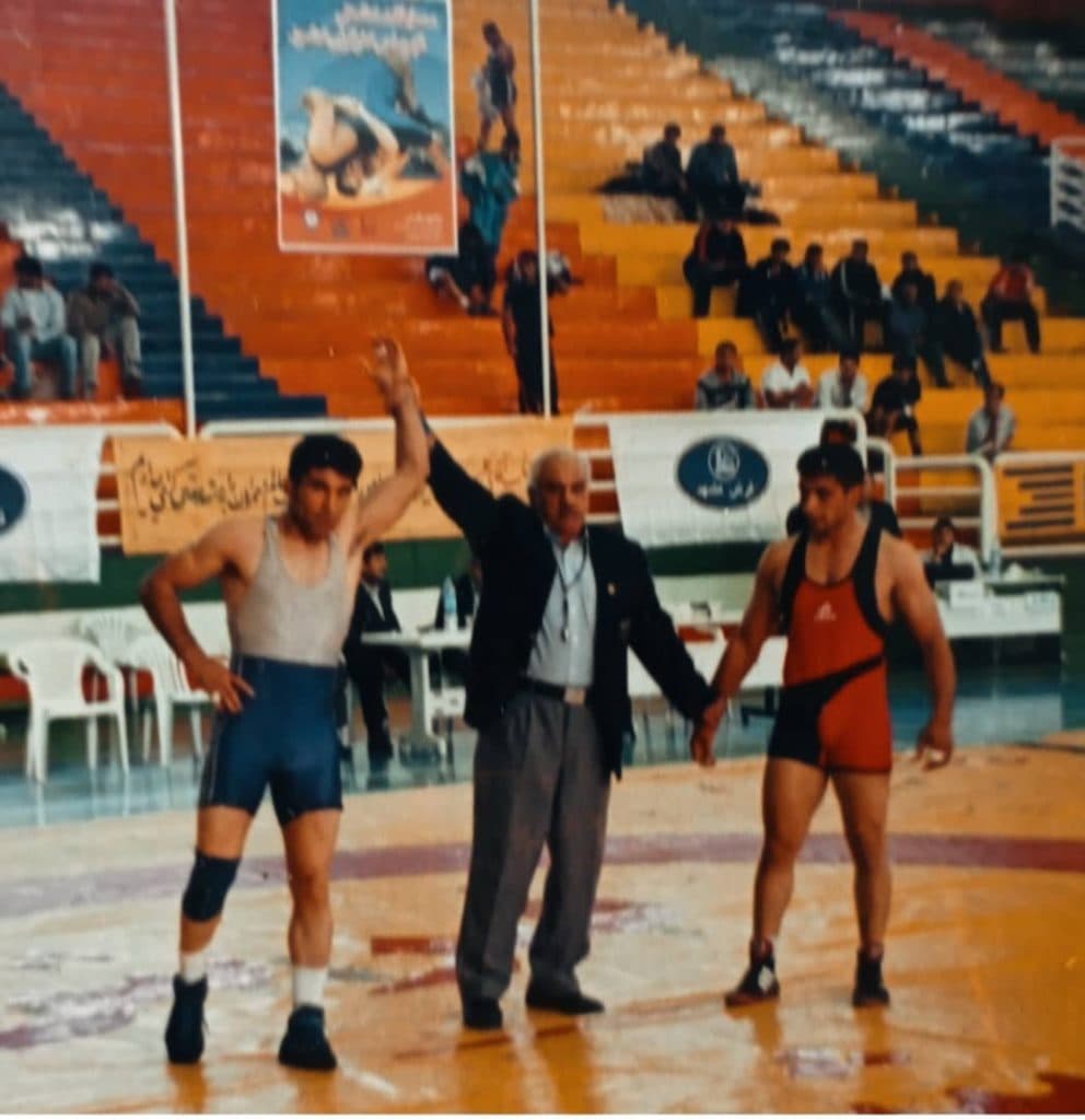 مربی و قهرمان کشتی آزاد مهدی محمد قلی ها در قزوین