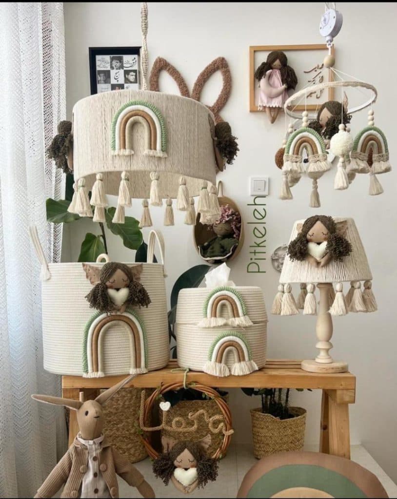 سیسمونی و اکسسوری اتاق کودک مونا فلاح در ساری