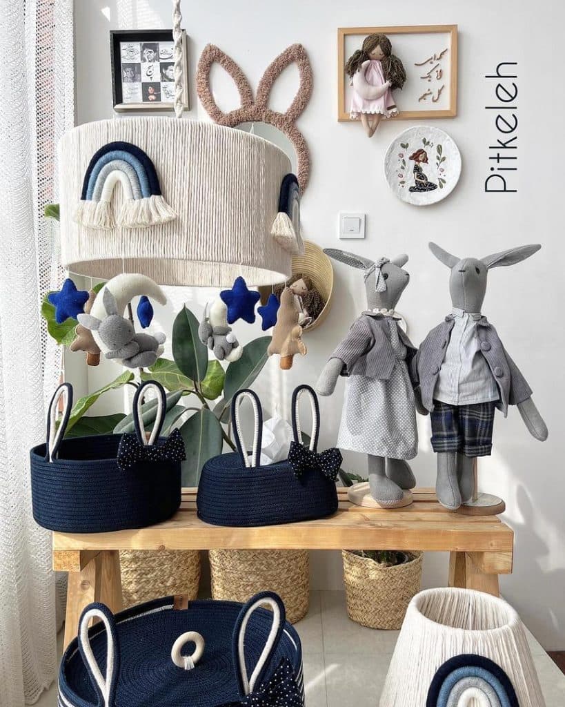 سیسمونی و اکسسوری اتاق کودک مونا فلاح در ساری