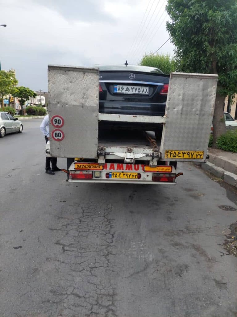 امداد خودرو و کفی خودروبر قدمی در گدوک سوادکوه