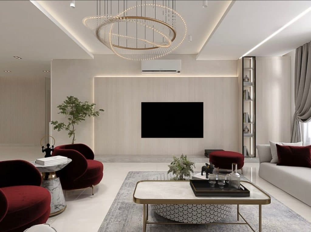 معماری داخلی و سقفهای لابل خانه آرمانی در فولادشهر اصفهان
