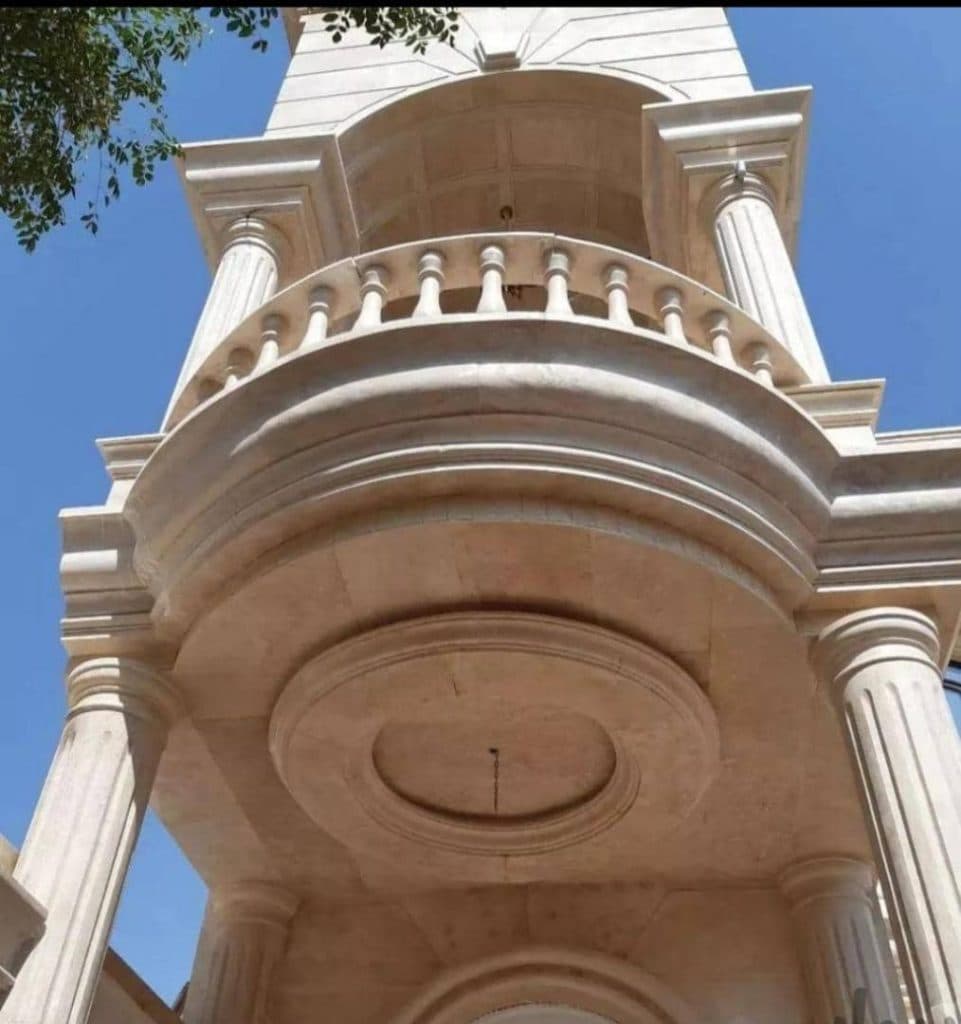 نماکاری و سنگ نما ساختمان خدابخشی در خوانسار اصفهان