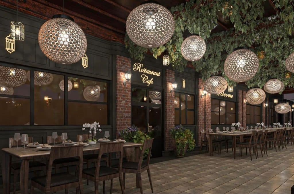 باغ رستوران فانوس در اردبیل