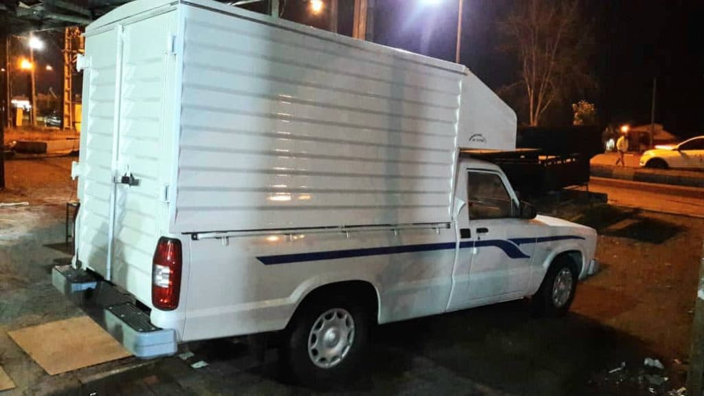 اطاقسازی سعید ساخت کفی اتاق مسقف نیسان و وانت در لولمان گیلان