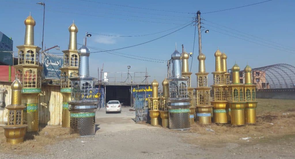 کارگاه ساخت گنبد و گلدسته سازی رضا احمدی در ساری مازندران