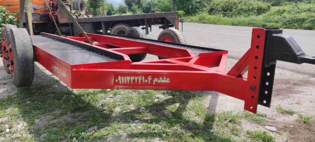 طراحی و تولید یدک کش مینی بیل لیفتراک بابکت مقدم در رشت