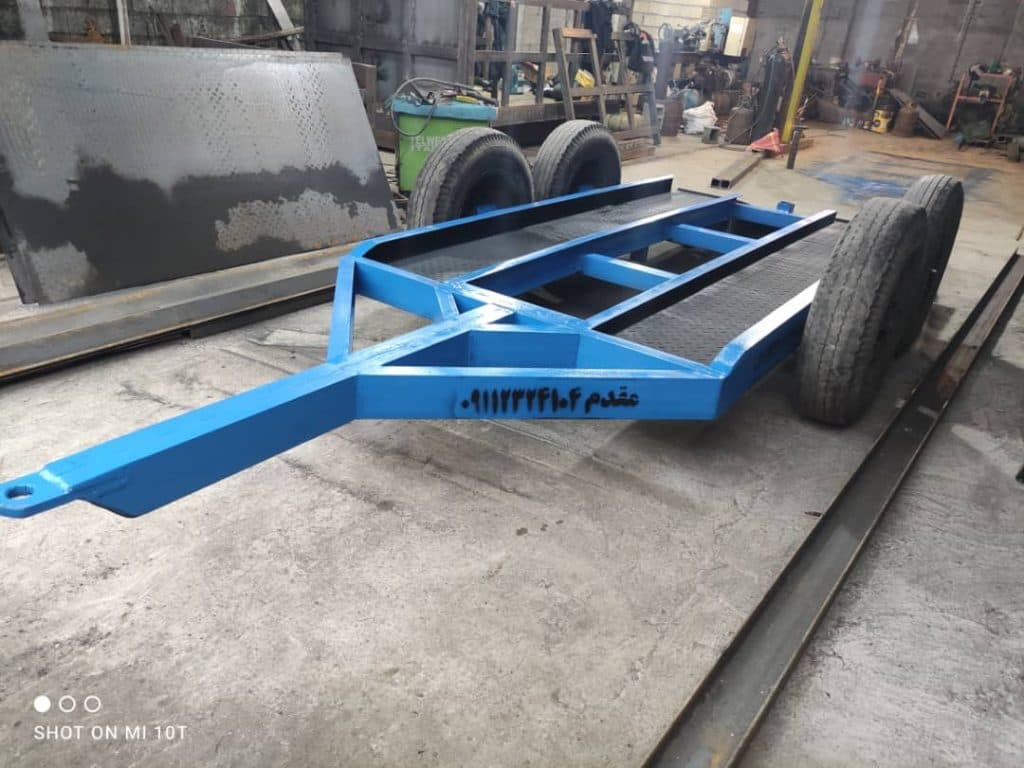 طراحی و تولید یدک کش مینی بیل لیفتراک بابکت مقدم در رشت