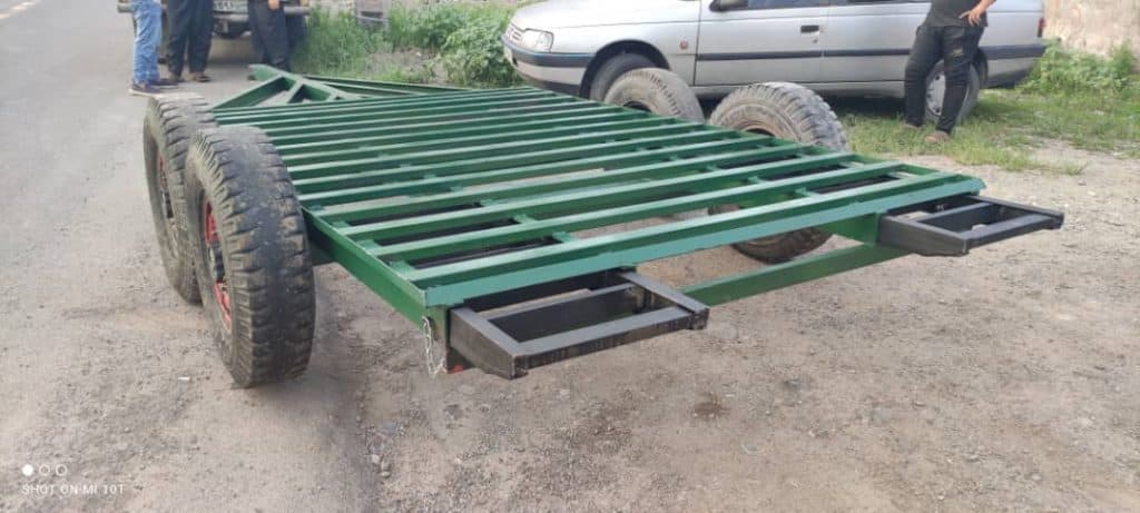 طراحی و تولید یدک کش مینی بیل لیفتراک بابکت مقدم در رشت