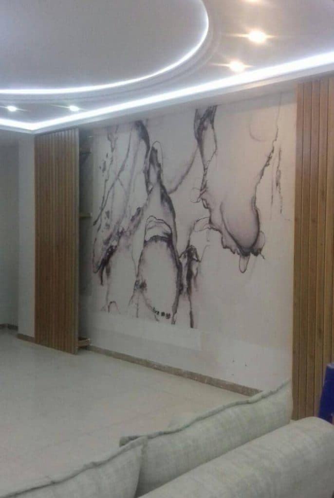 نقاشی ساختمان احدی در تبریز