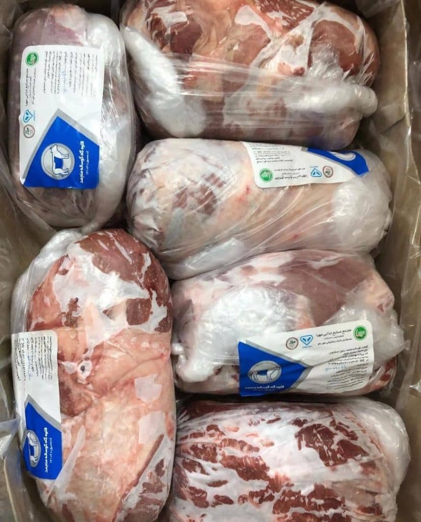 فروش و پخش گوشت های منجمد گوساله و گوسفندی پروتئین پارس در تهران