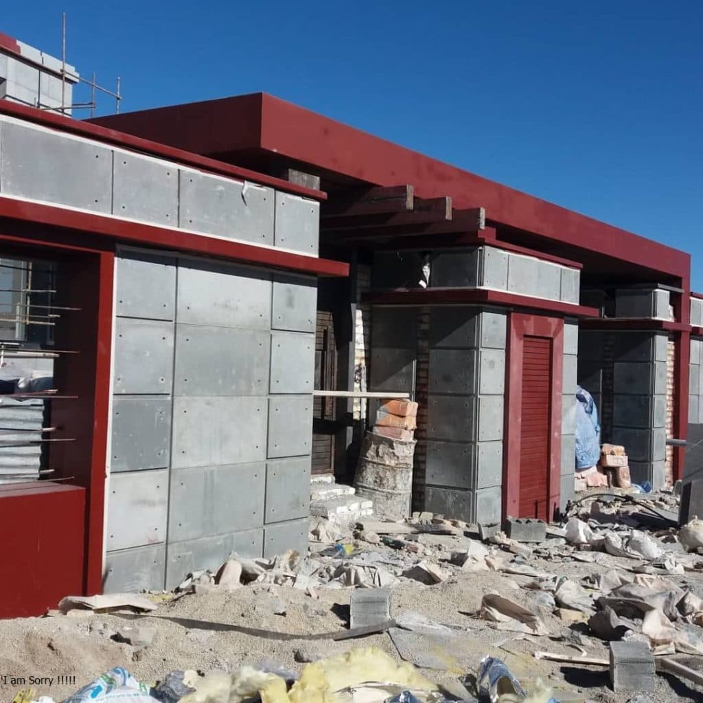 فلاشینگ کار و فلاشینگ نمای ساختمان گروه فنی ساحل در مازندران