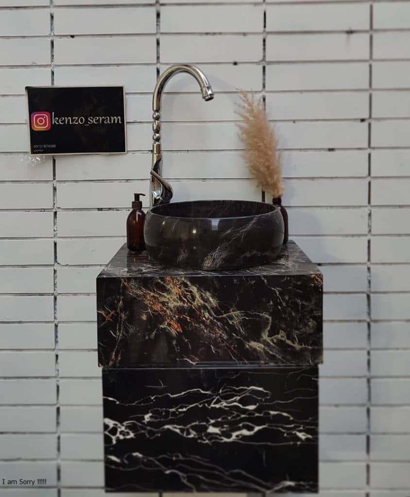 تولید روشویی سنگ مرمر و سرامیکی کنزو سرام در اصفهان