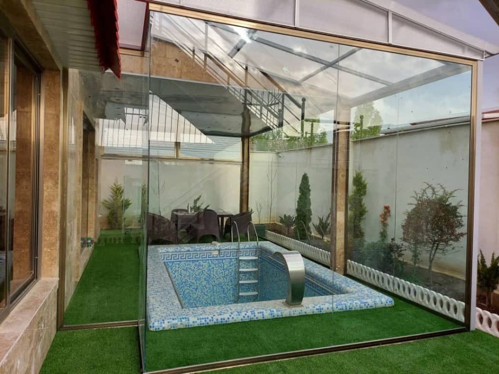 فروش و نصب شیشه سکوریت درب اتوماتیک در تک جام در تبریز