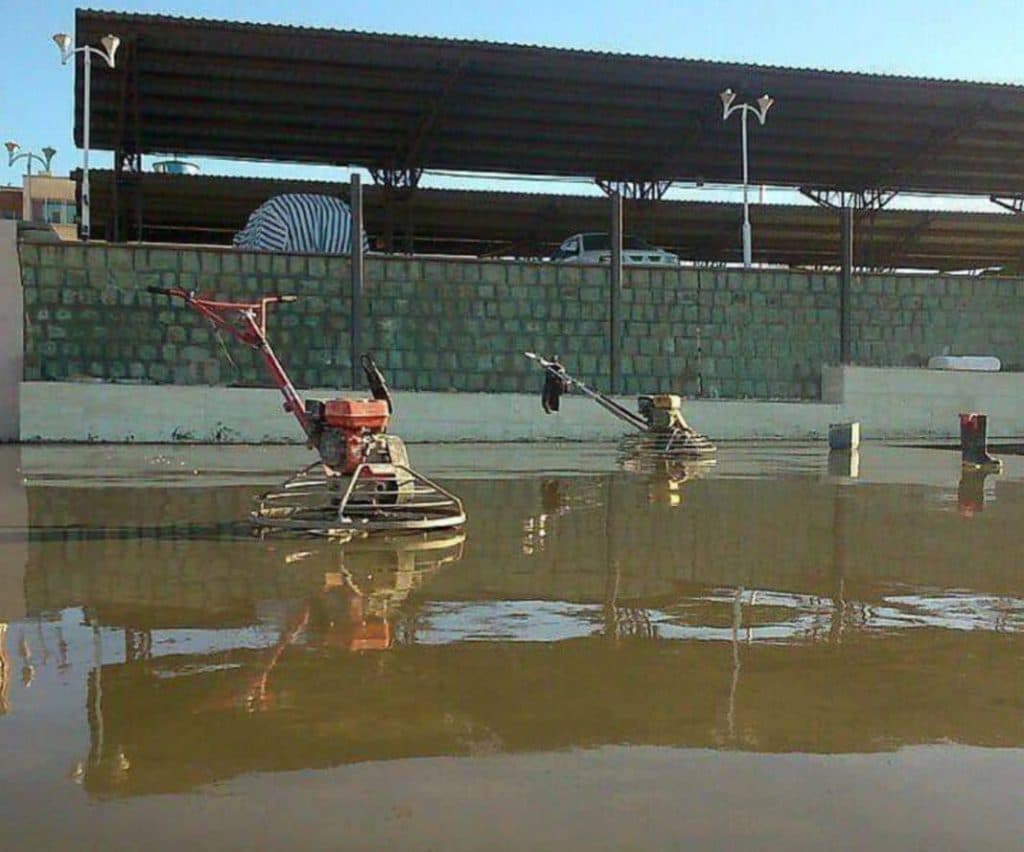 بتن ریزی سقف و کف با ماله پروانه قنبری در تبریز آذربایجان شرقی