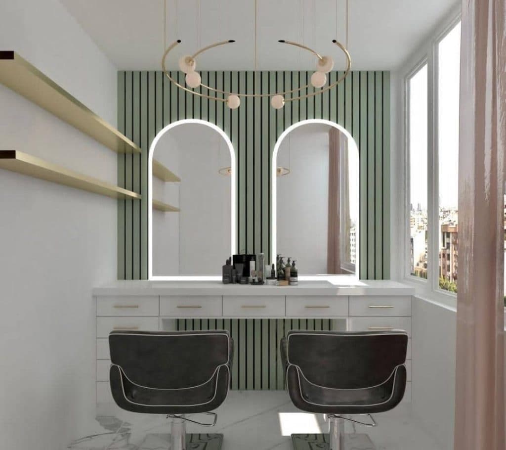 طراح و مجری تخصصی دکوراسیون آرایشگاه چشم سوم در سعادت آباد تهران