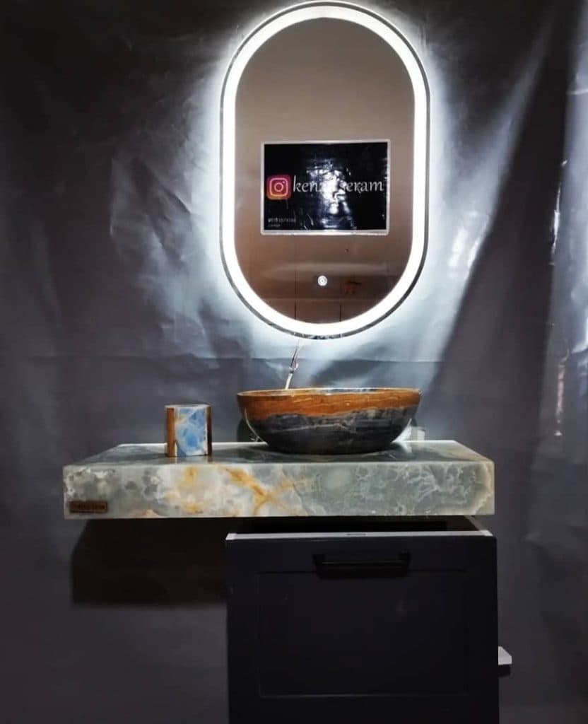 تولید روشویی سنگ مرمر و سرامیکی کنزو سرام در اصفهان