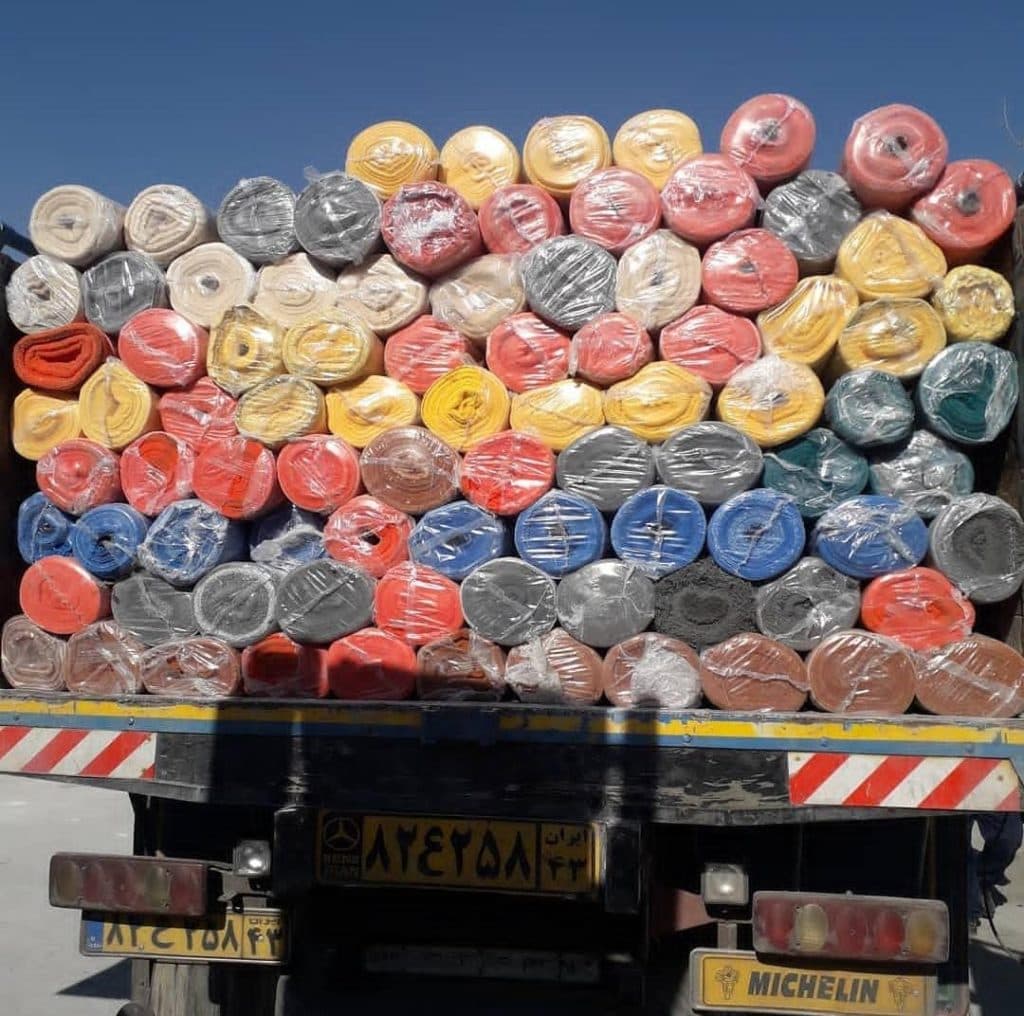 تولید و پخش پارچه ضد آب چادری کیفی بنری کانتینری و طرح دار شوقی در اصفهان