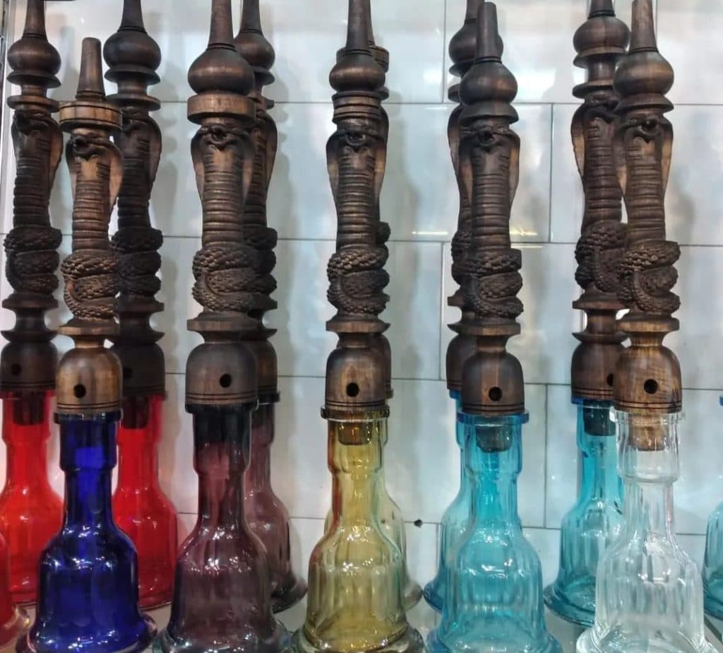 فروش قلیان های برنجی و چوبی و ملزومات قلیان سرچشمه در تبریز