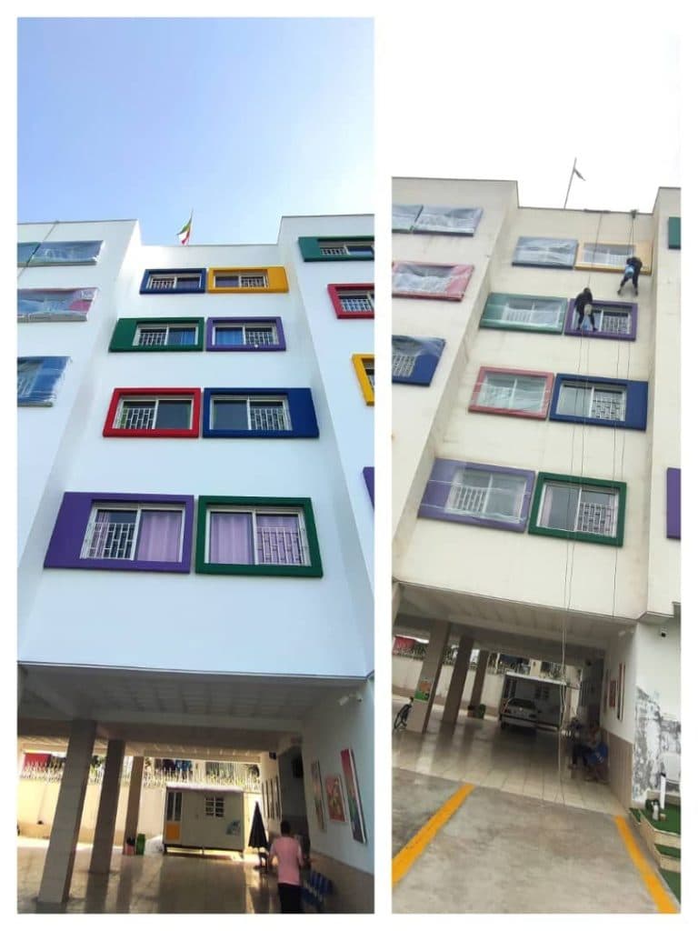 نماشویی و پیچ رول پلاک نما و کفسابی در ارتفاع اکبری در تهران