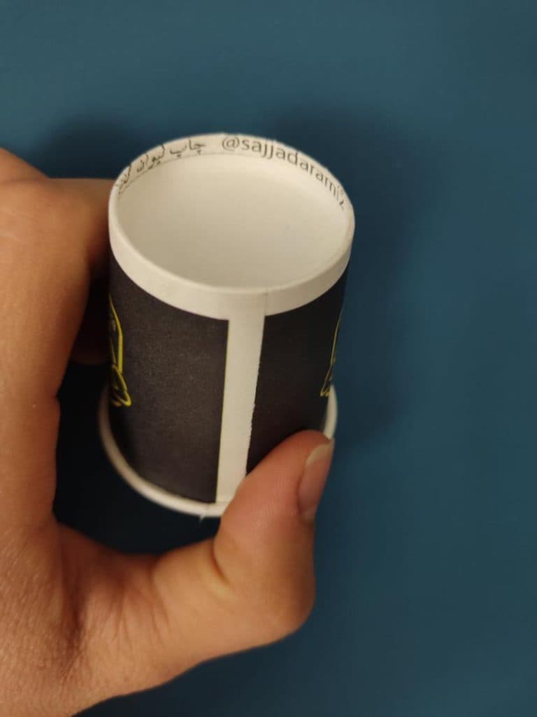 چاپ و تولید لیوان کاغذی مجموعه دلارام در مشهد