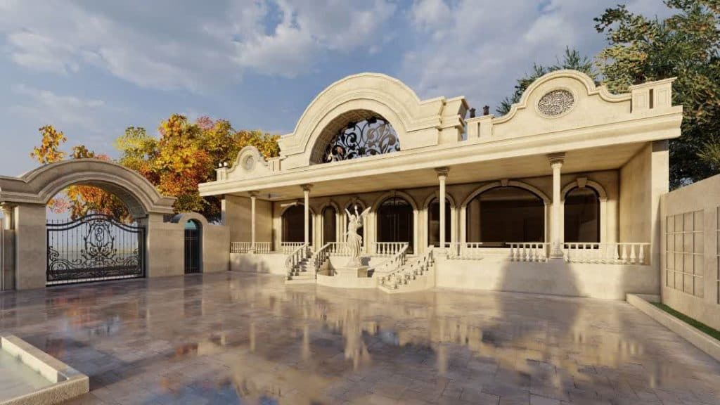 طراحی و اجرای نماکاری انوری در یزد