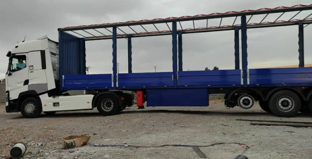 ساخت و تعمیر کانتینر چادری تاراز صنعت در تبریز