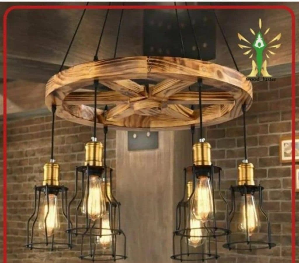 تولید و فروش لوستر چوبی وود لوستر در ستارخان تهران